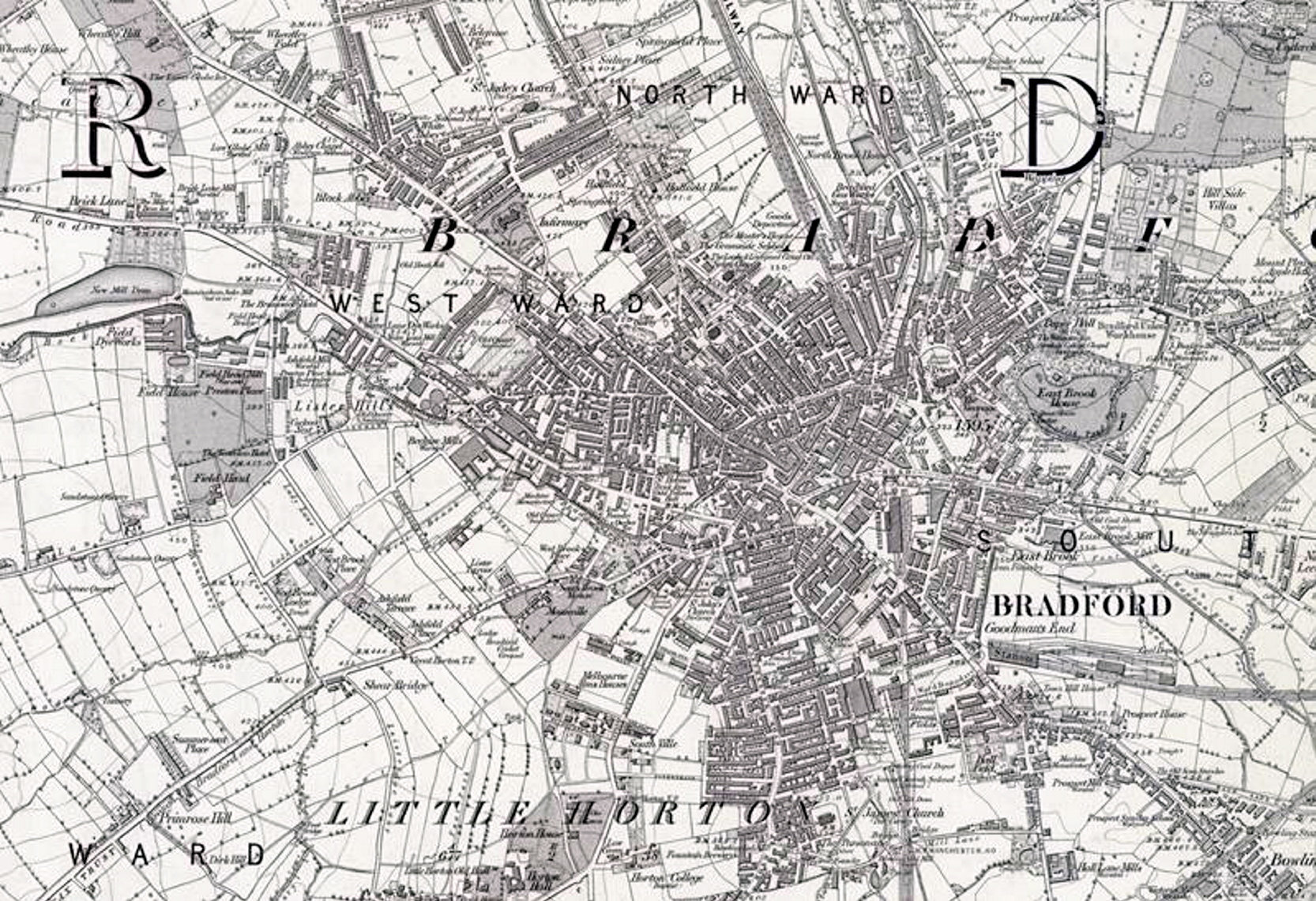 Map Of Keighley And Surrounding Area Maps Tracing How Keighley And Bradford Developed Now Free Online | Keighley  News